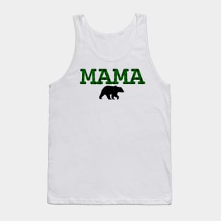 Mama Bear Green Plaid Tank Top